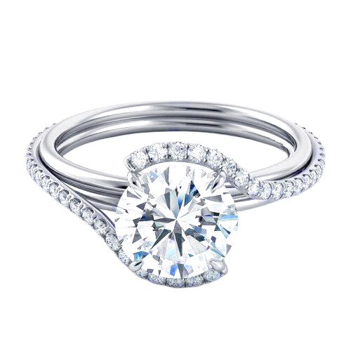 8.84 Carats Big Sparkling Round Cut Lab Grown Big Diamond Engagement Ring