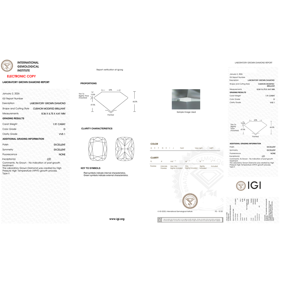 IGI Certificate