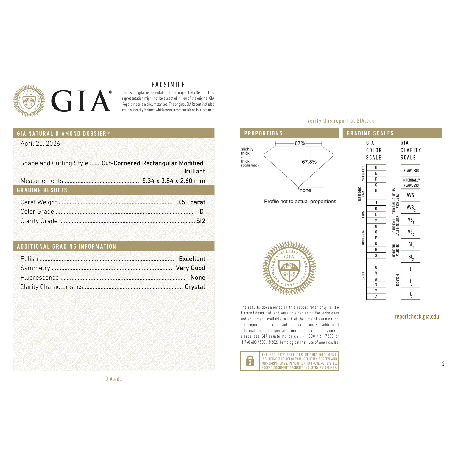 GIA Certificate