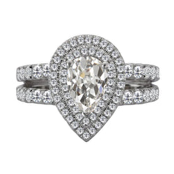 8 Carat Engagement Ring With Pear Natural Earth Mined Diamond
