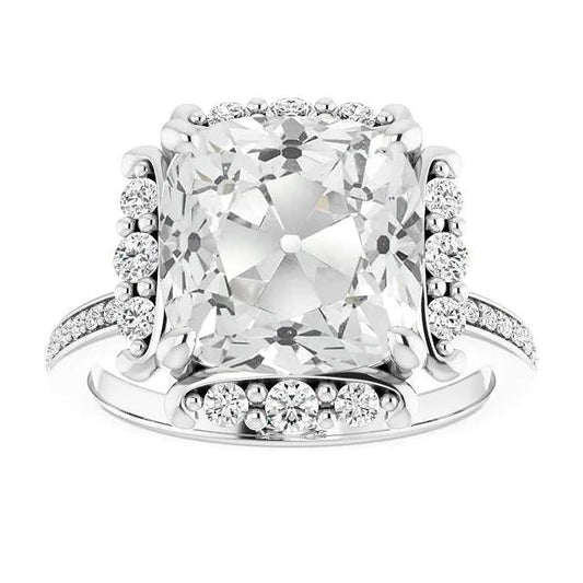 8 Carat Gold Statement Diamond Ring