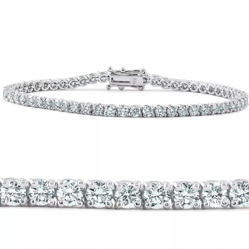 8 Carat Tennis Bracelet With Round Lab Grown Diamond