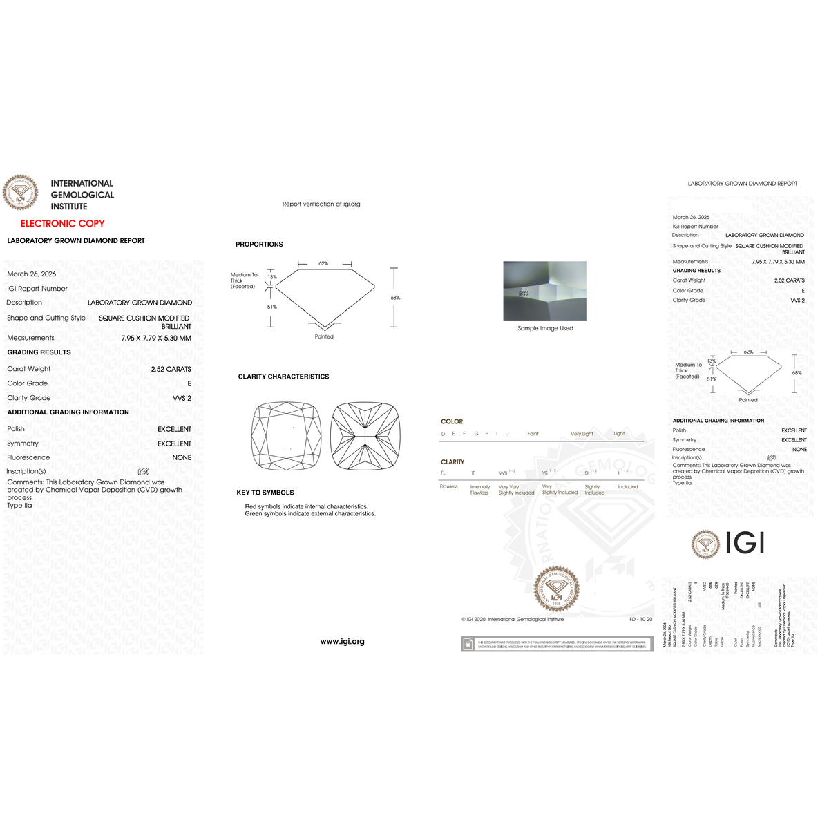 IGI Certificate