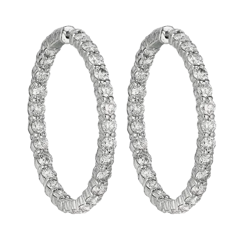 8ct Natural Earth Mined Diamond Earrings For Sale