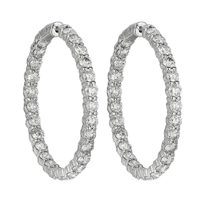 8ct Natural Earth Mined Diamond Earrings For Sale