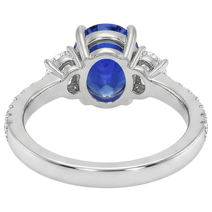 9 Ct Sapphire Ring Natural Earth Mined Diamond Jewelry