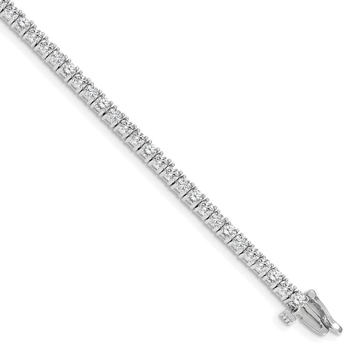 9.90 Carats Round Sparkling Lab Grown Diamonds Tennis Bracelet