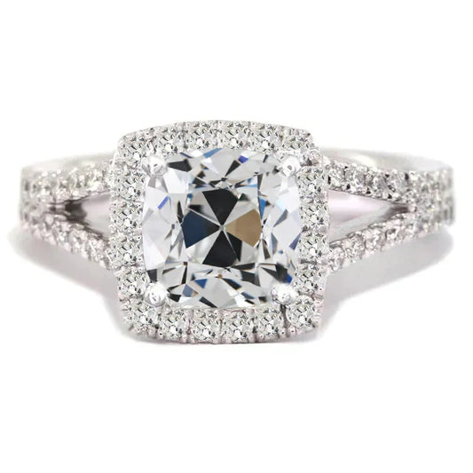 9 Carat Old Miner Halo Diamond Ring