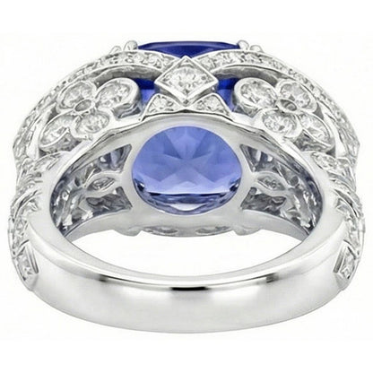 9 Carat Sapphire IGI CERTIFIED Diamond Ring