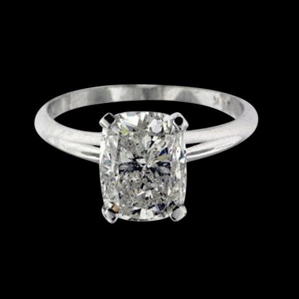 9 Big Carat Simple Cushion Lab Grown Diamond Ring