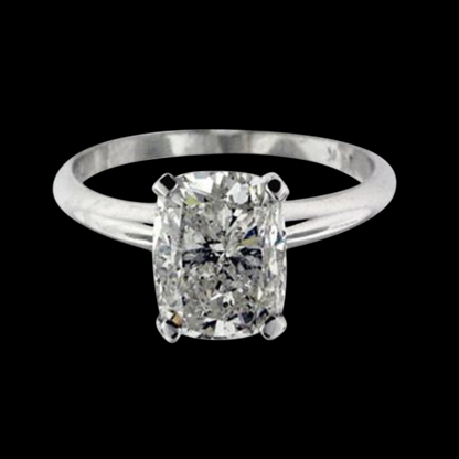 9 Big Carat Simple Cushion Lab Grown Diamond Ring