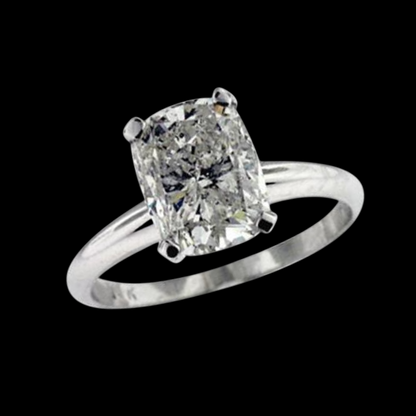 9 Big Carat Simple Cushion Lab Grown Diamond Ring