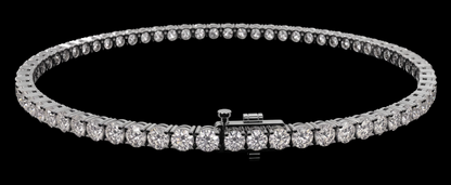 9 Carat Lab Grown Diamonds Tennis Necklace 14K White Gold 18 Inch Chain