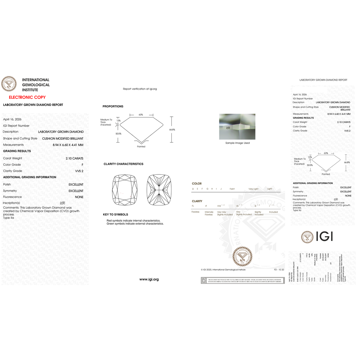 IGI Certificate