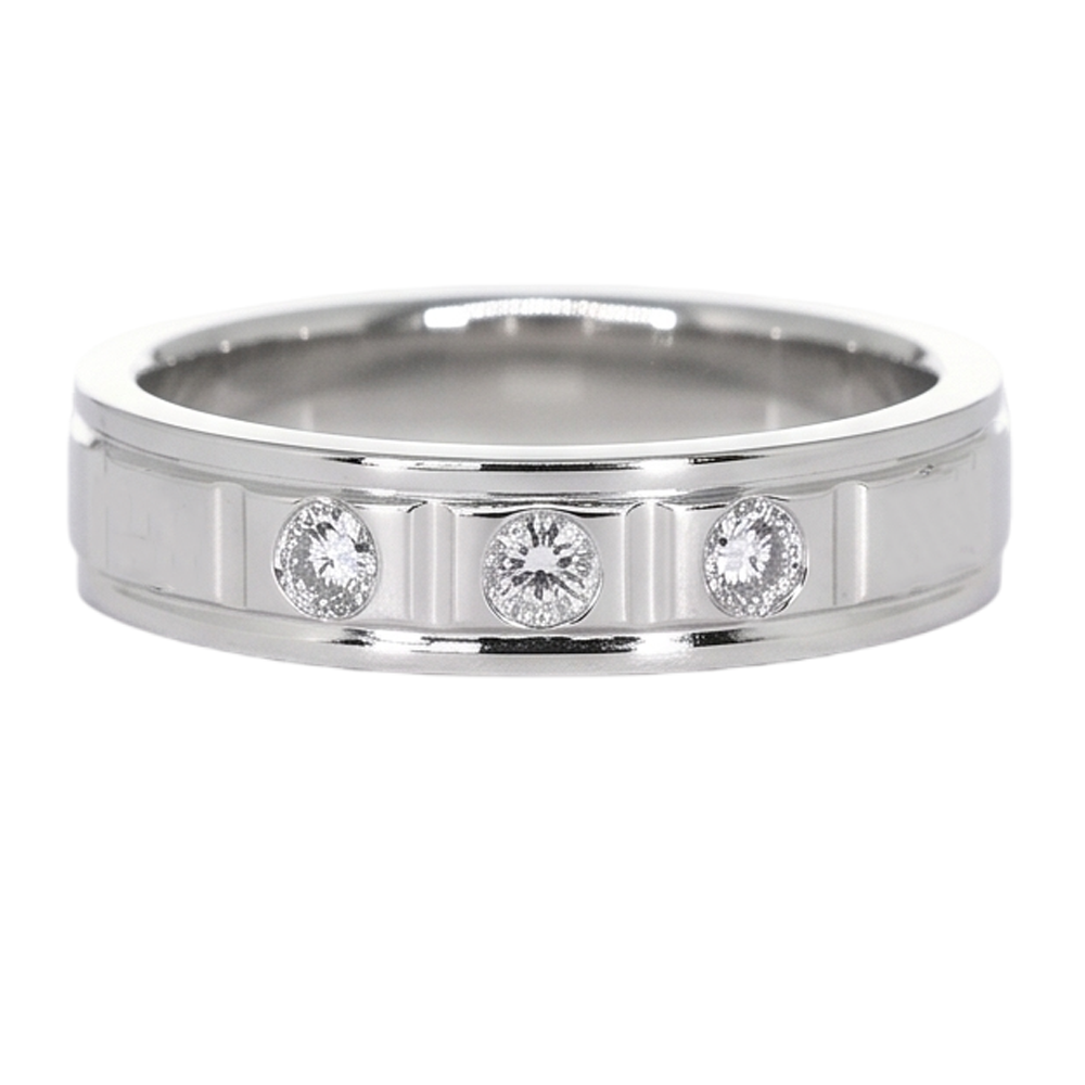 Anniversary Band 0.75 Carats Round Diamond White Gold 10K