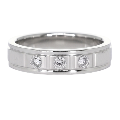 Anniversary Band 0.75 Carats Round Diamond White Gold 10K