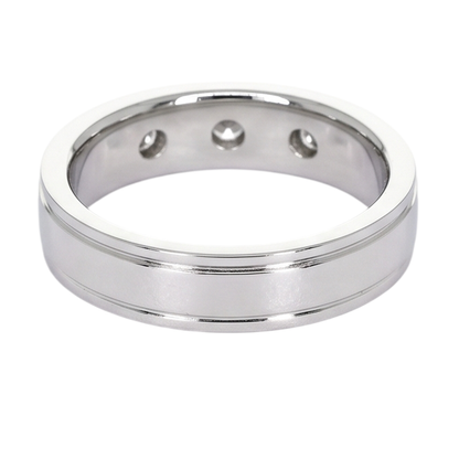 Anniversary Band 0.75 Carats Round Diamond White Gold 10K