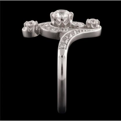 Antique Style Wedding Round Old Mine Cut Genuine Natural Earth Mined Diamond Ring 2.75 Carats