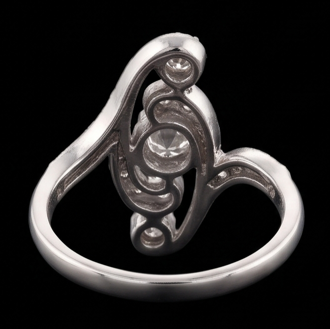 Antique Style Wedding Round Old Mine Cut Genuine Natural Earth Mined Diamond Ring 2.75 Carats