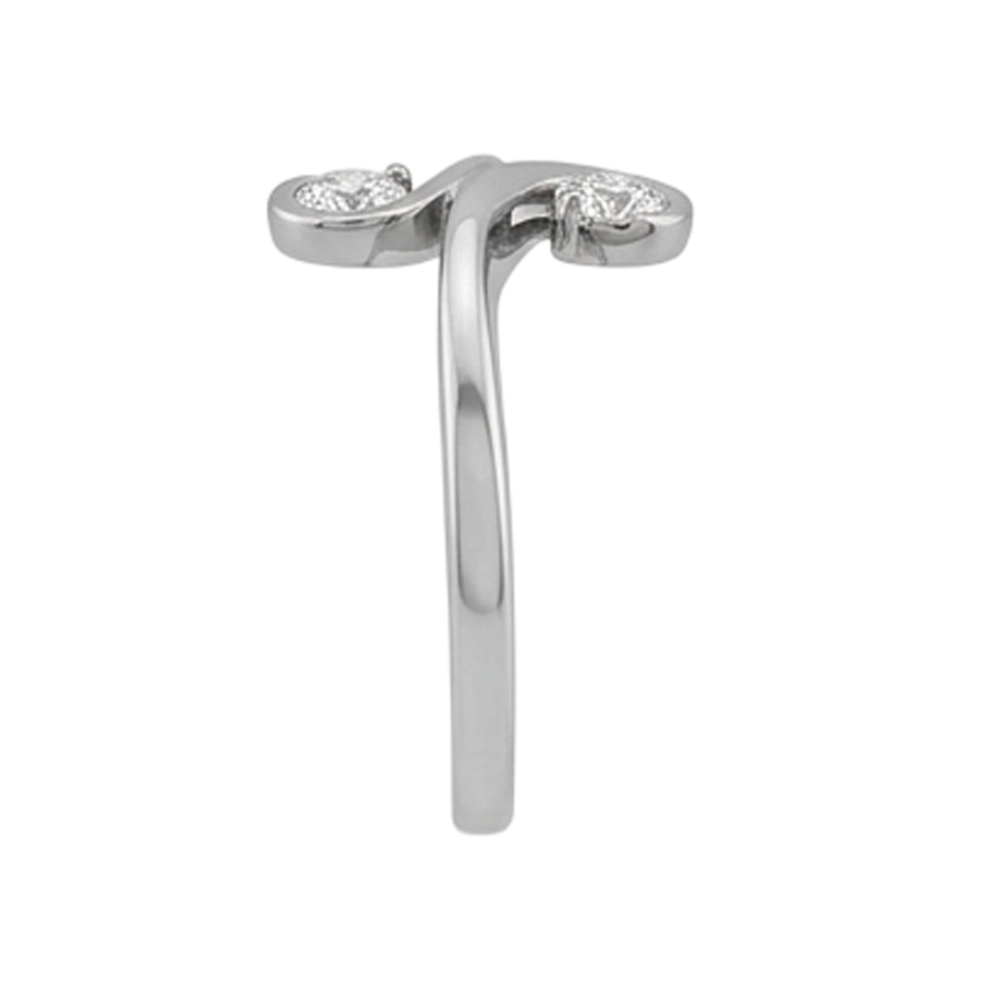 Art Nouveau Jewelry New Toi et Moi Two-Stone Natural Earth Mined Diamond Ring