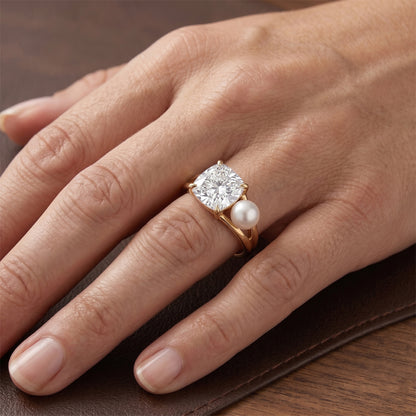Authentic Fine Diamond Solitaire Ring – 14K Yellow Gold 2 ct