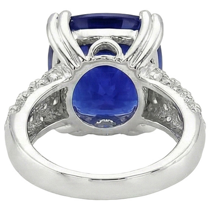 Natural Real ( Not Lab Grown )  Beautiful 6 Carat Sapphire Engagement Ring