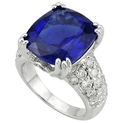 Natural Real ( Not Lab Grown )  Beautiful 6 Carat Sapphire Engagement Ring