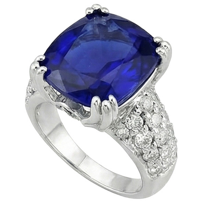 Natural Real ( Not Lab Grown )  Beautiful 6 Carat Sapphire Engagement Ring