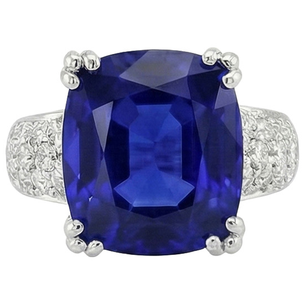 Natural Real ( Not Lab Grown )  Beautiful 6 Carat Sapphire Engagement Ring