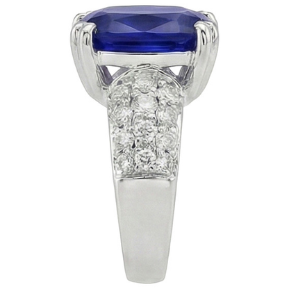 Natural Real ( Not Lab Grown )  Beautiful 6 Carat Sapphire Engagement Ring