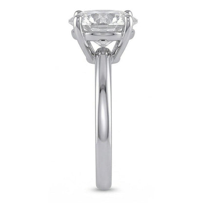 Big Round 2.75 Ct Solitaire Real Natural Earth Mined Diamond Wedding Ring