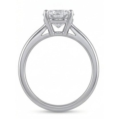 Big Round 2.75 Ct Solitaire Real Natural Earth Mined Diamond Wedding Ring