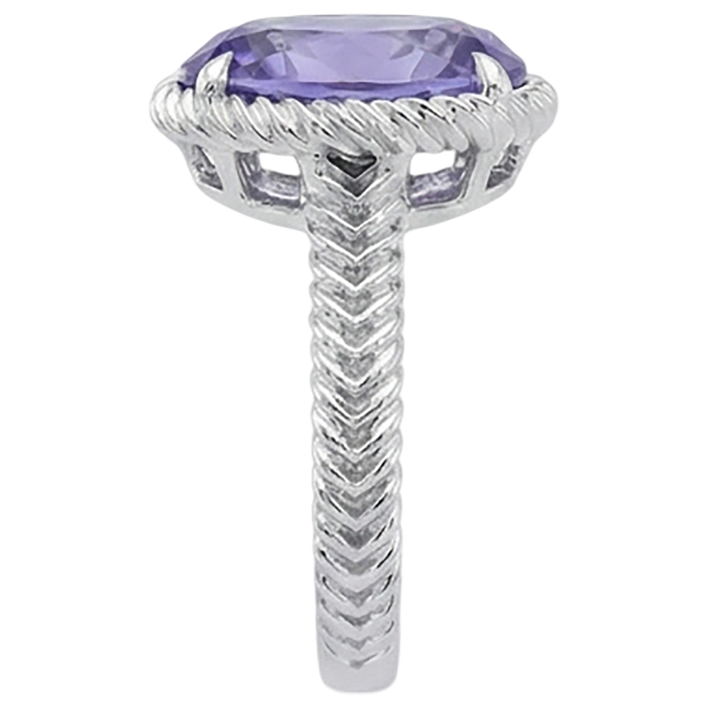 Natural Real ( Not Lab Grown )  Big Solitaire Oval Tanzanite Ring 2.5 Carat Prong Set White Gold 14K