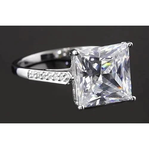 Big 4 Carat Princess Diamond Ring
