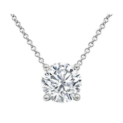 Big Round 4 Carat Diamond Pendant