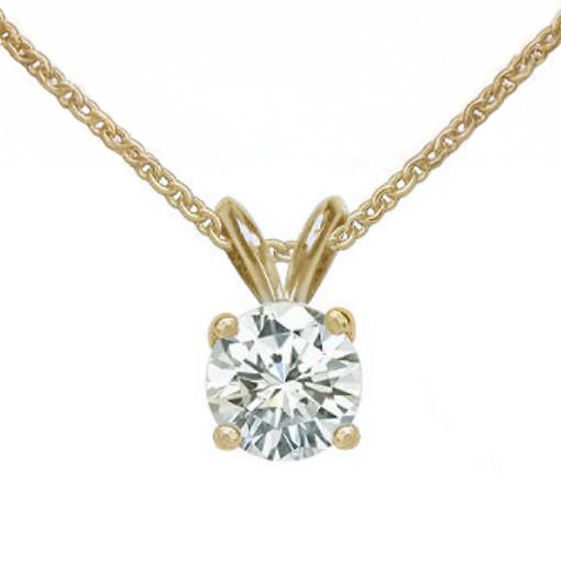 Big Natural Diamond Pendant With Chain 4 Ct. Necklace