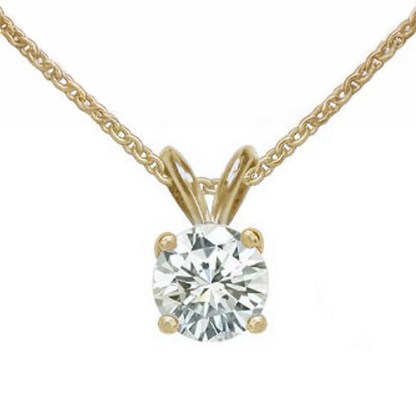 Big Natural Diamond Pendant With Chain 4 Ct. Necklace