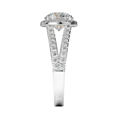 Big Round Antique Style Lab Grown Diamond Engagement Ring 9.02 Ct.