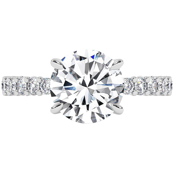 Big Round Cut Lab Grown Diamond Anniversary Ring 8.30 Carats White Gold 14K