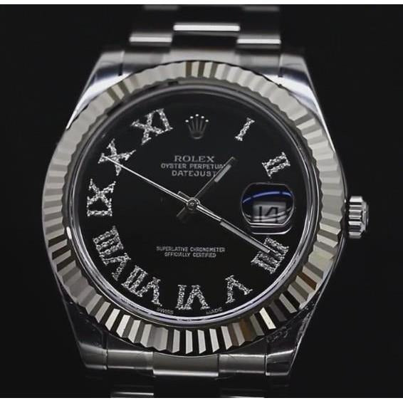 Black Diamond Dial Rolex 