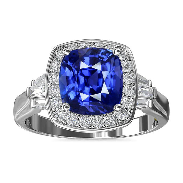 Blue Sapphire Jewelry And Diamond Ring