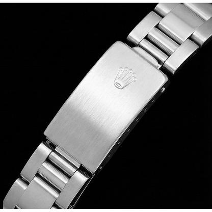 natural round diamond watch profile view