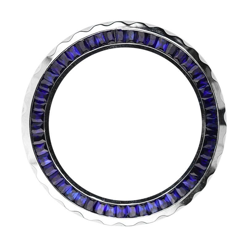 Blue Sapphire Bezel To Fit Rolex Daytona Submariner Sea-Dweller 44 mm Watches