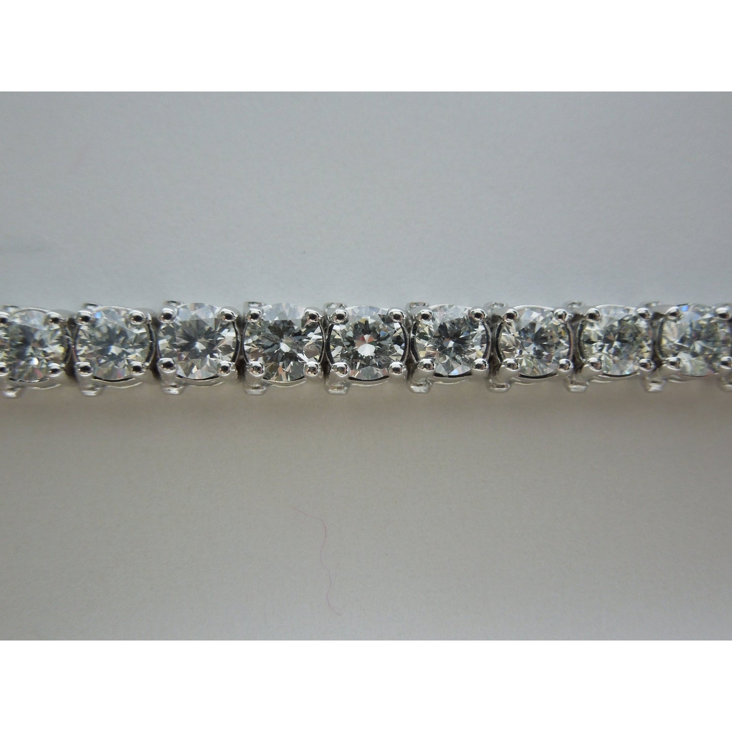 Brilliant Cut 19 Carat Lab Grown Diamond Tennis Bracelet