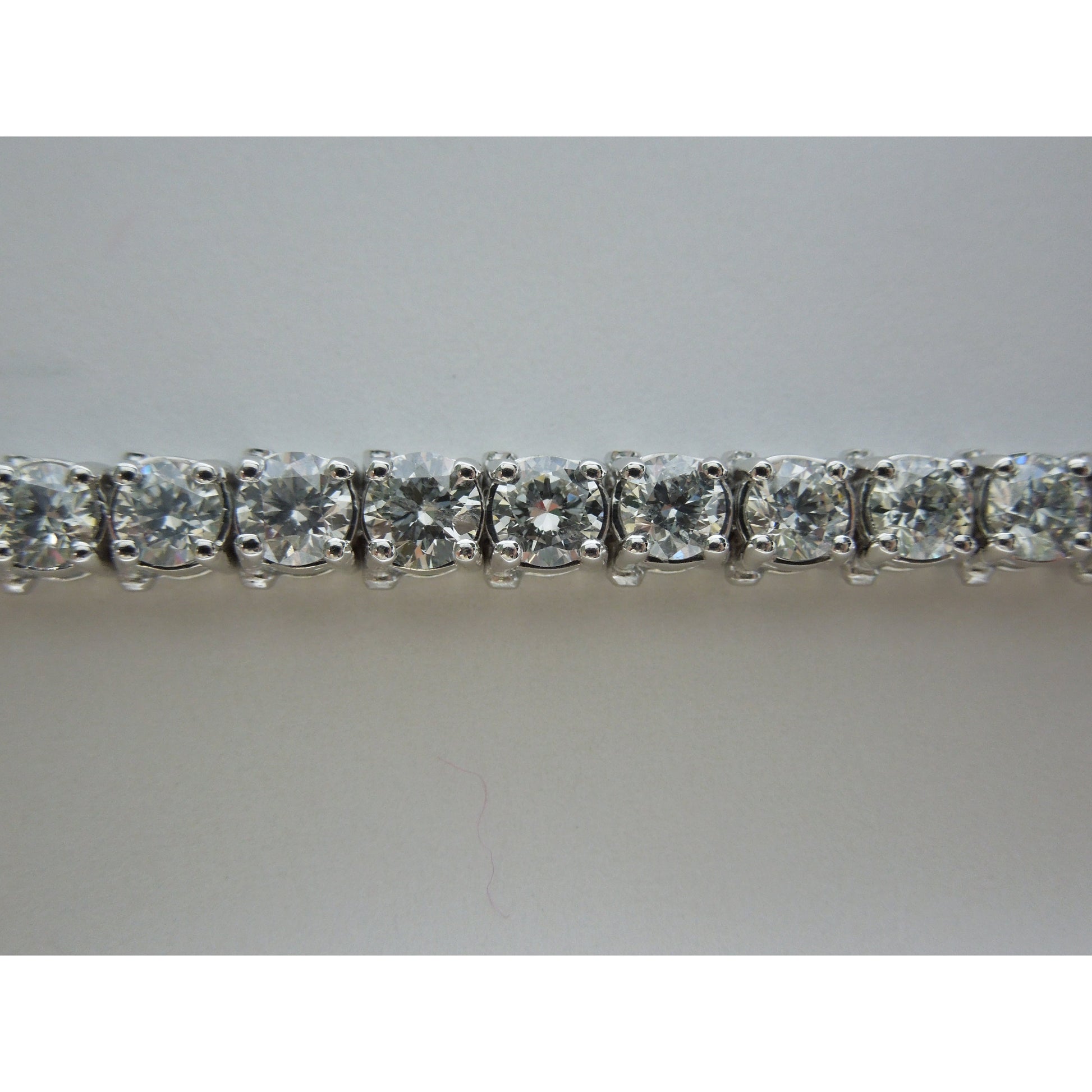 Brilliant Cut 19 Carat Lab Grown Diamond Tennis Bracelet