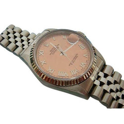 Bronze Roman Dial Men's Rolex Datejust Watch QUICK SET