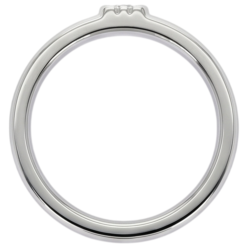 Brushed Finish Round Diamond Men's Ring White Gold 10K 0.50 Carats