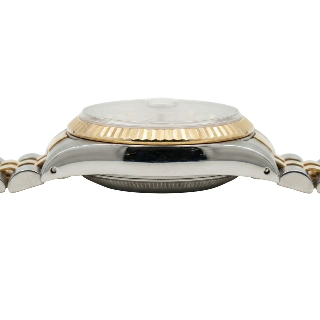 Burgundy Diamond Dial Ss & Gold Jubilee Datejust Lady Watch Rolex