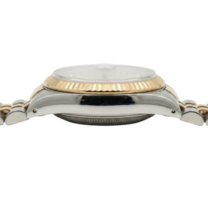 Burgundy Diamond Dial Ss & Gold Jubilee Datejust Lady Watch Rolex