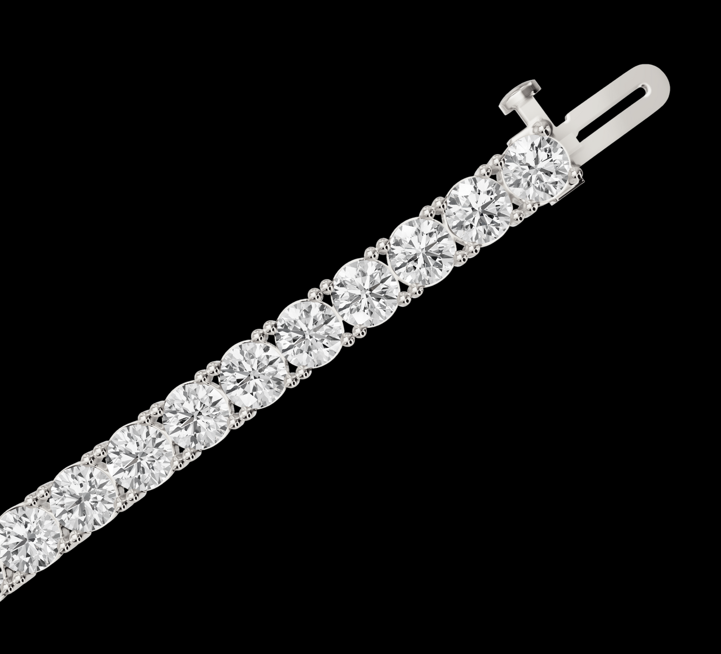 10 Carat Lab Grown Diamonds 14K Tennis Bracelet White Gold